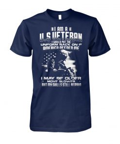 I am a US veteran I would put the uniform back on if america needed me unisex cotton tee