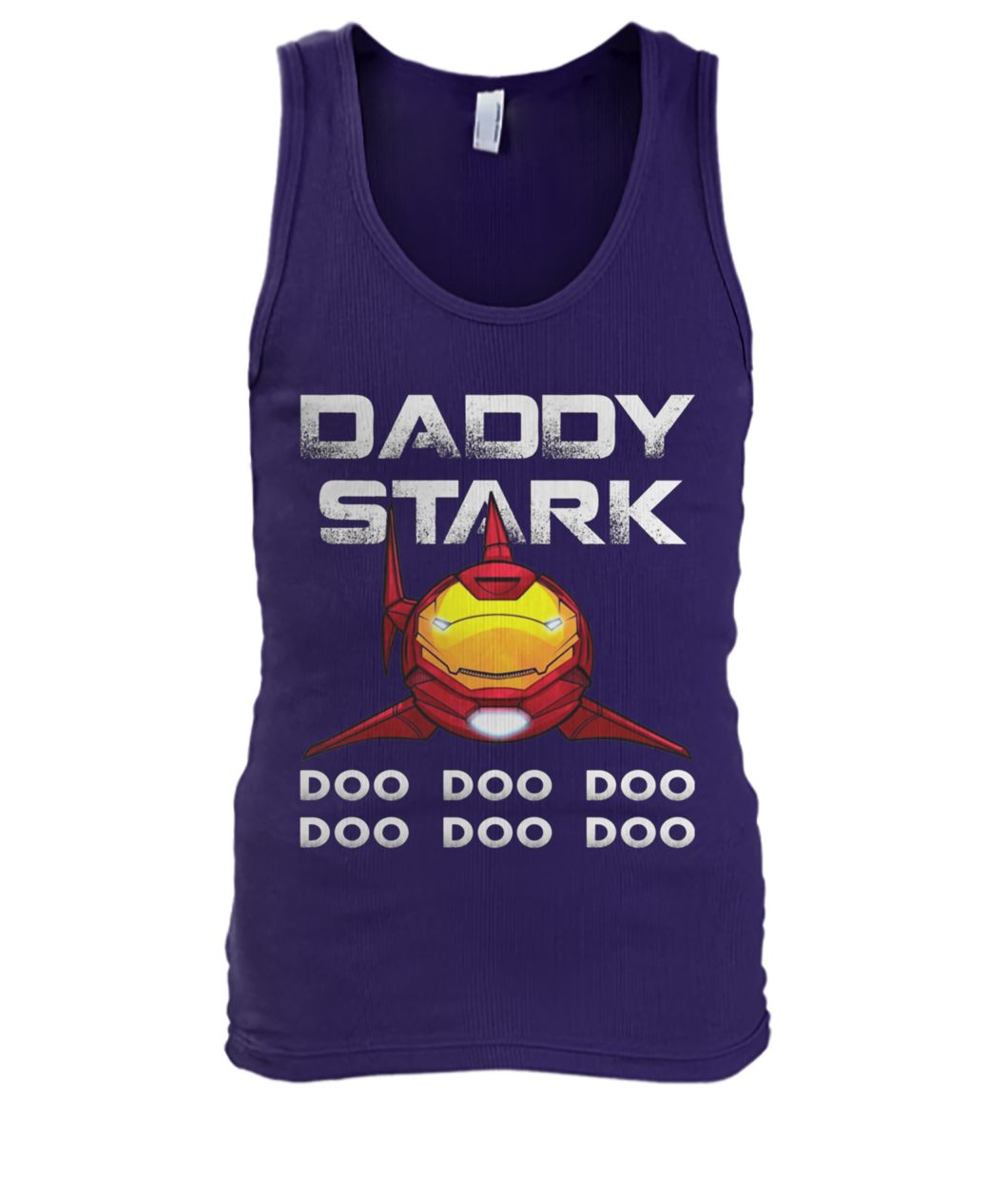 Iron shark daddy stark doo doo doo doo men's tank top