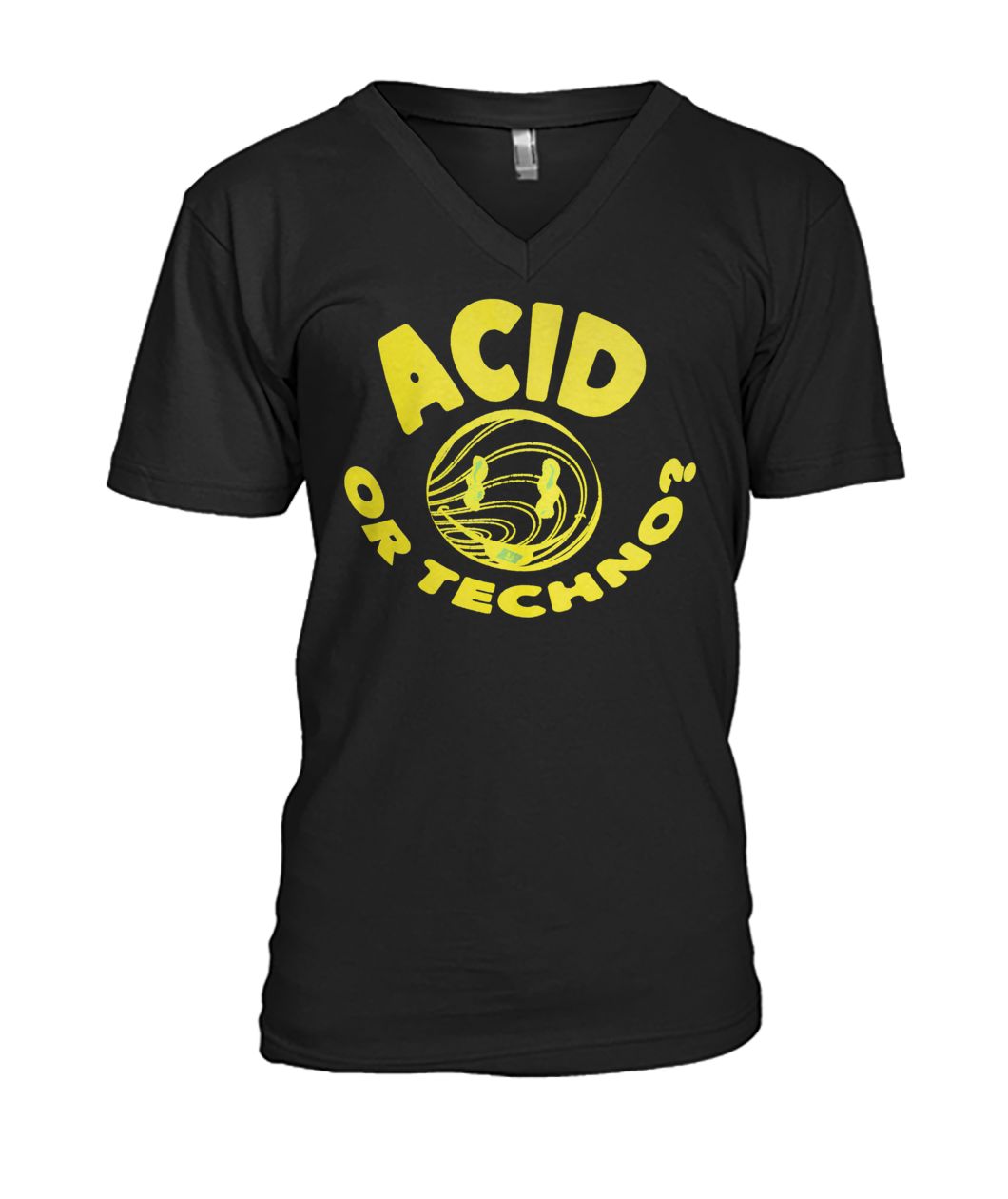 Jauz acid or techno mens v-neck