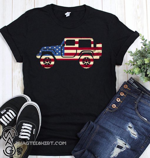 Jeep american flag 4th of july shirt