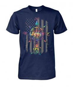 Jeep compass america flag 4th of july unisex cotton tee