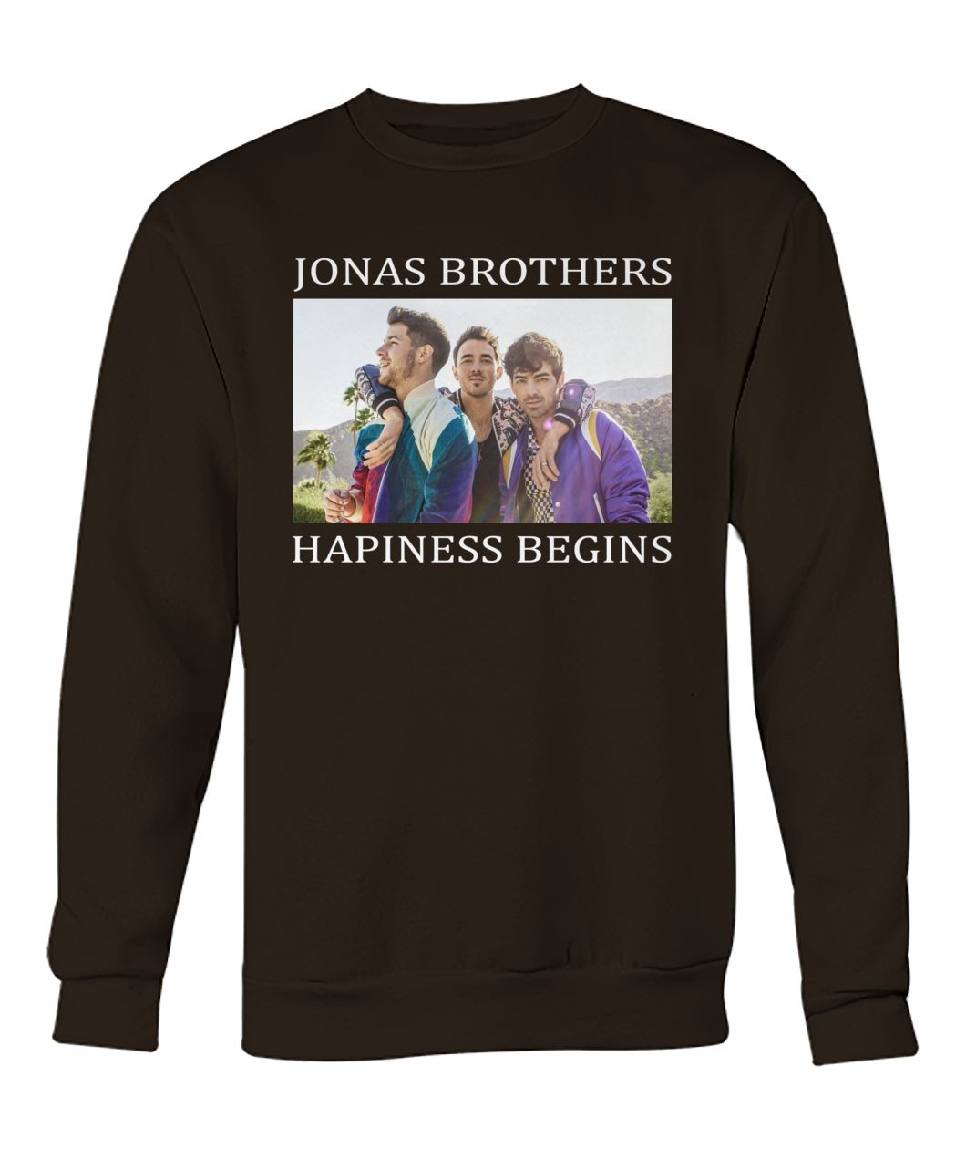 Jonas brothers happiness begins crew neck sweatshirt