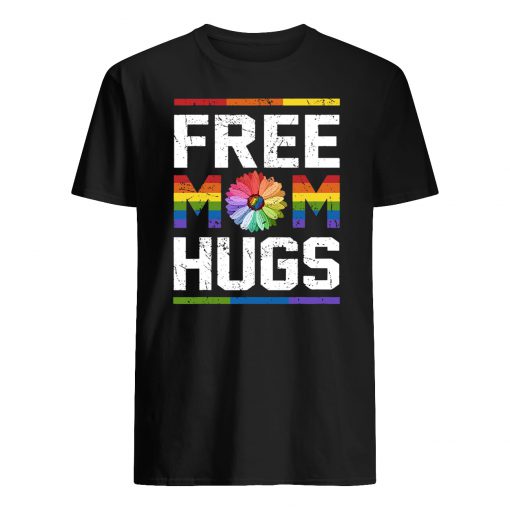LGBT pride free mom hugs guy shirt