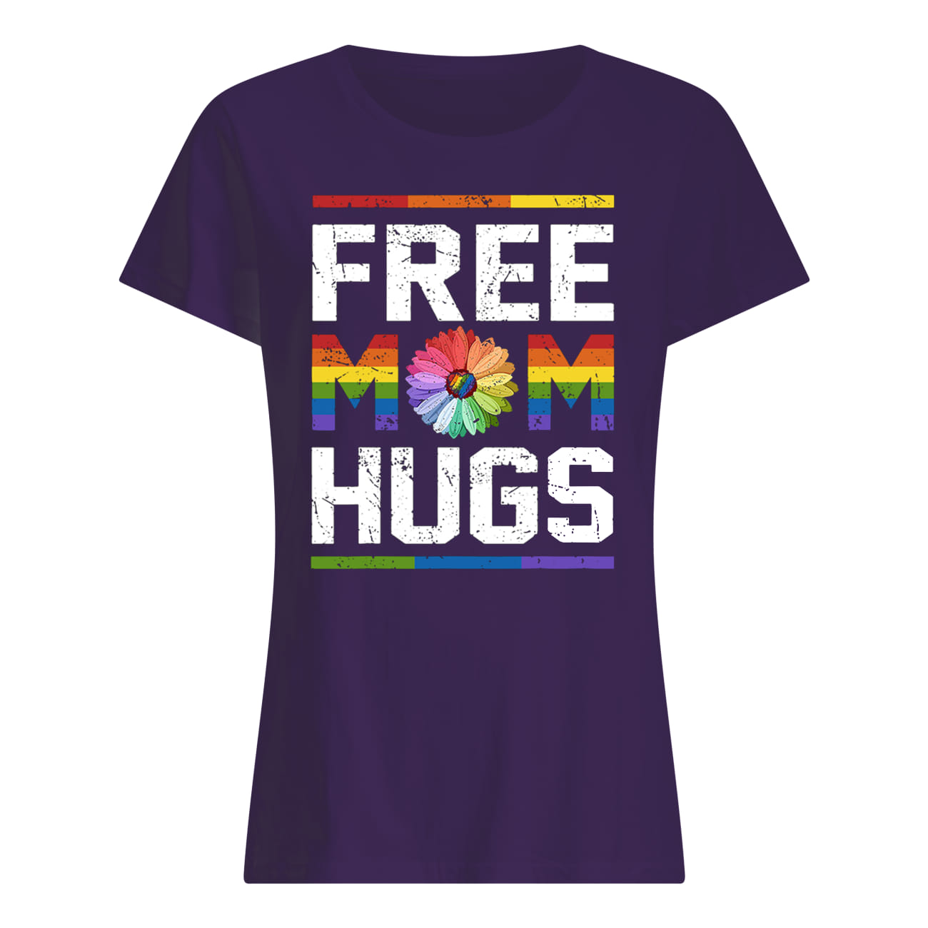 LGBT pride free mom hugs lady shirt