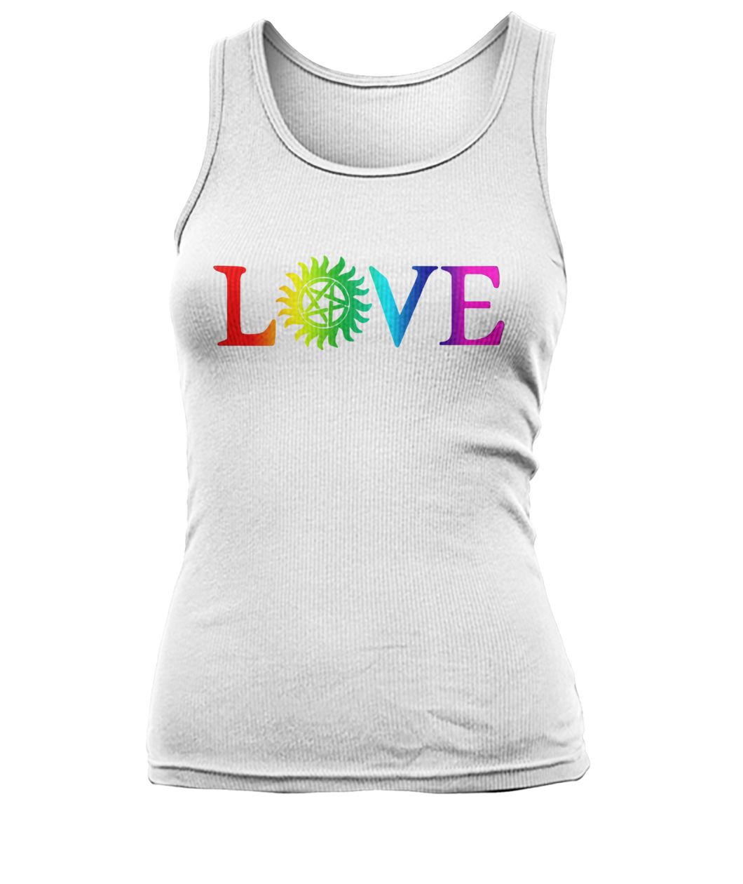 Love pride gay LGBT women's tank top