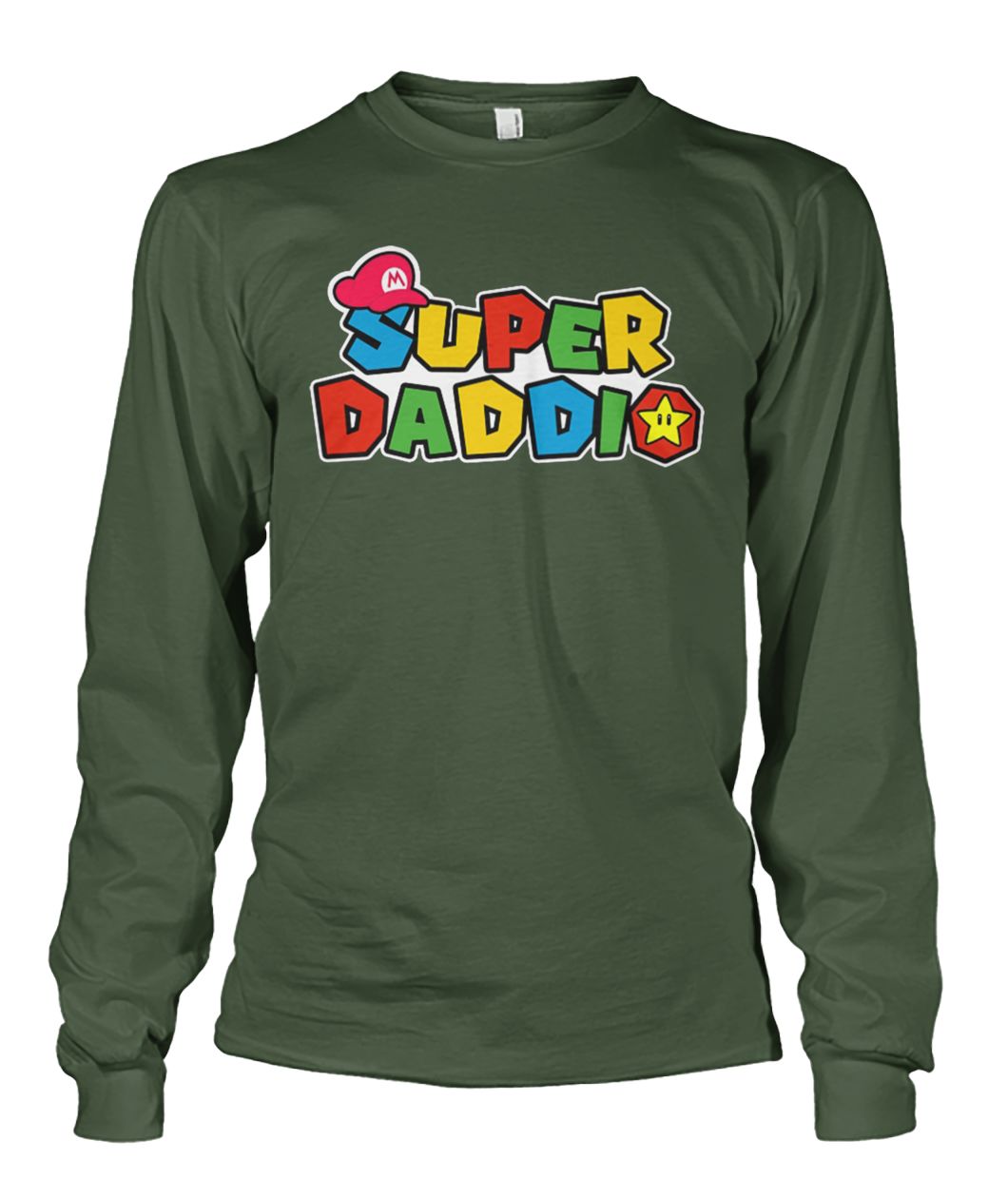 Mario dad super daddio unisex long sleeve