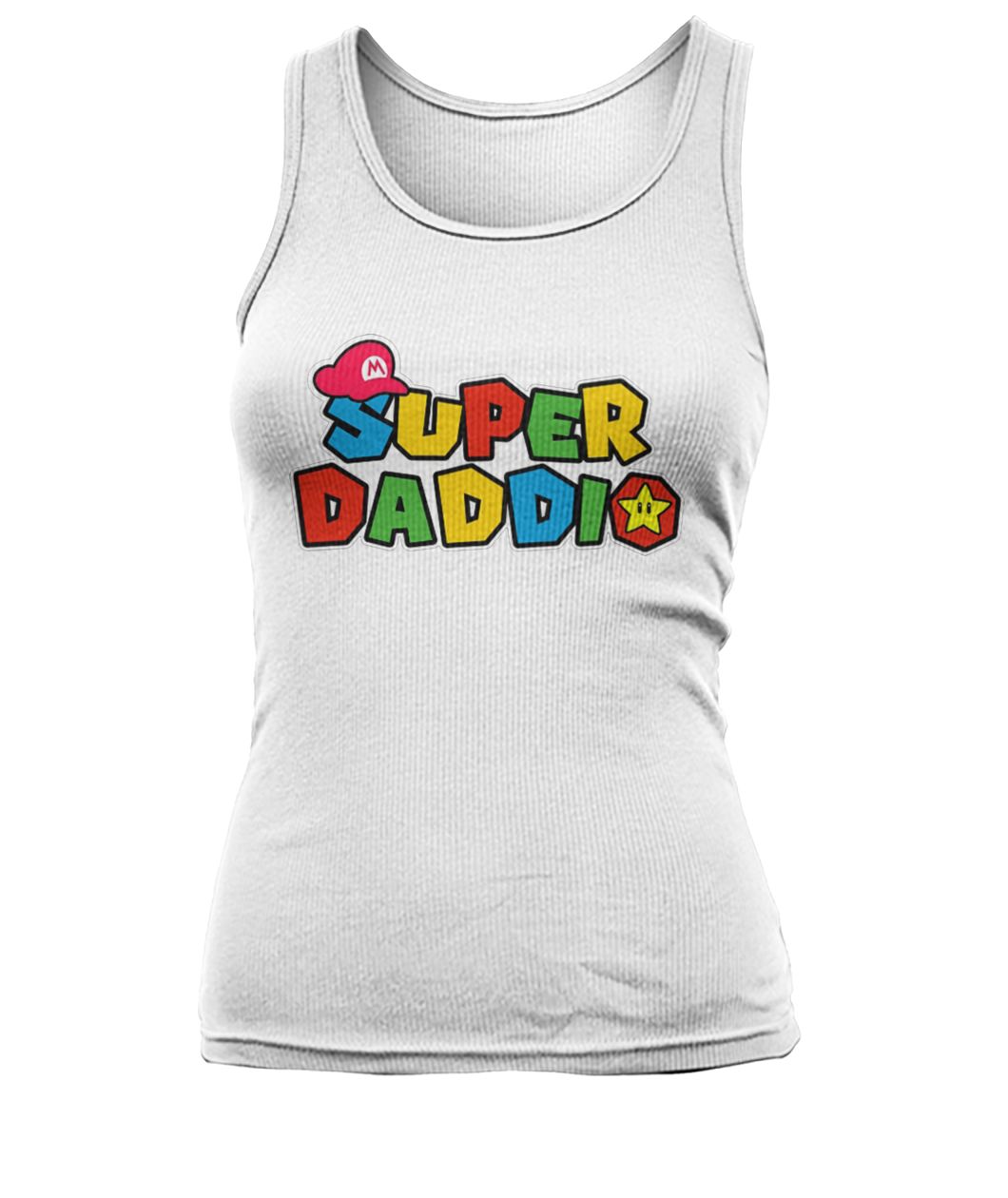 Mario dad super daddio women's tank top