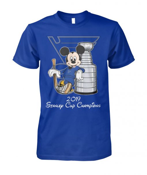 Mickey mouse st louis blues 2019 Stanley cup champions unisex cotton tee