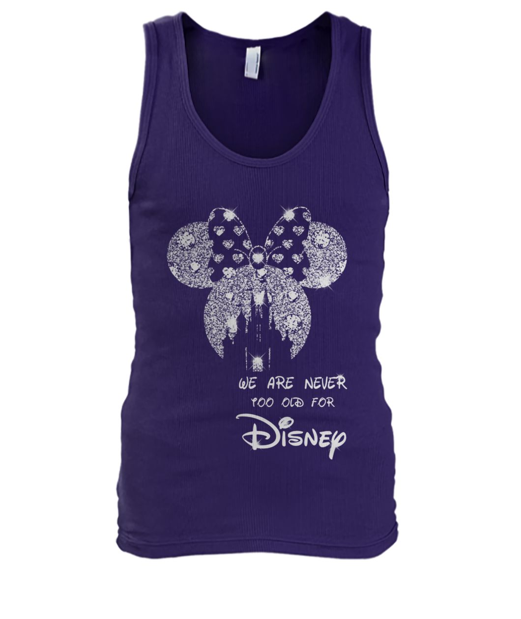 Mickey we are never too old for disney men's tank top