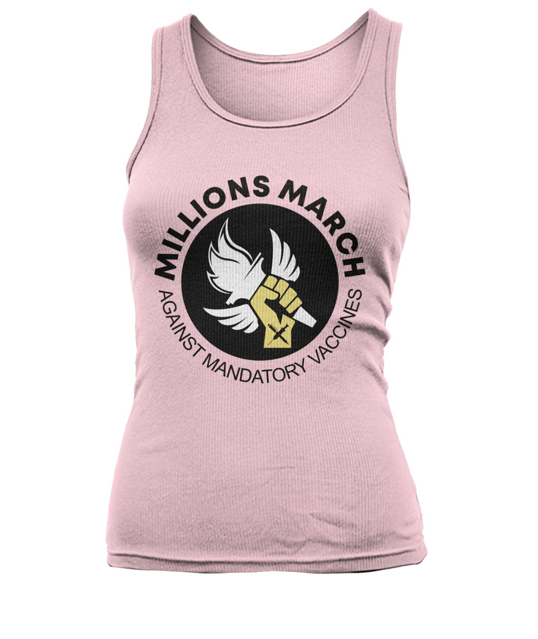 Millions march against mandatory vaccines women's tank top