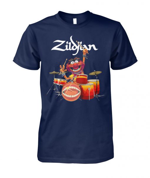 Muppets animal drummer zildjian unisex cotton tee