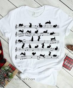 Music spectrum bunny shirt