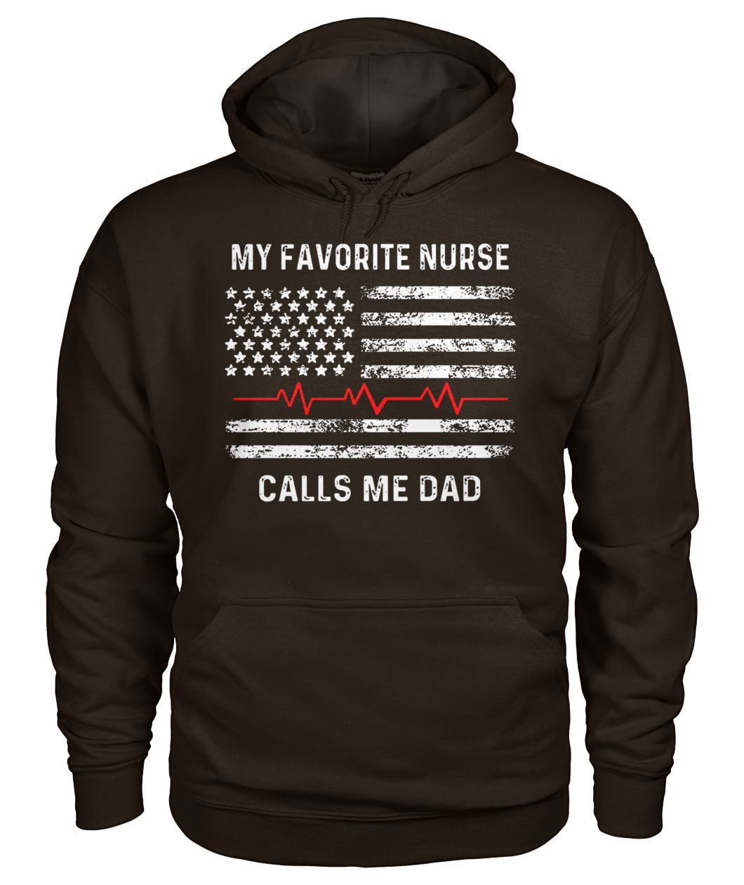 My favorite nurse calls me dad 4th of july gildan hoodie