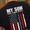 My son has your back proud navy dad shirt