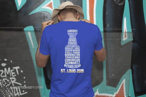 NHL St louis blues 2019 stanley cup champions team names guy shirt