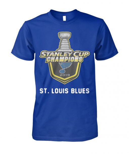 NHL st louis blues stanley cup champions 2019 unisex cotton tee