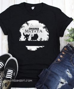Ohana matata stitch timon and pumbaa the lion king shirt