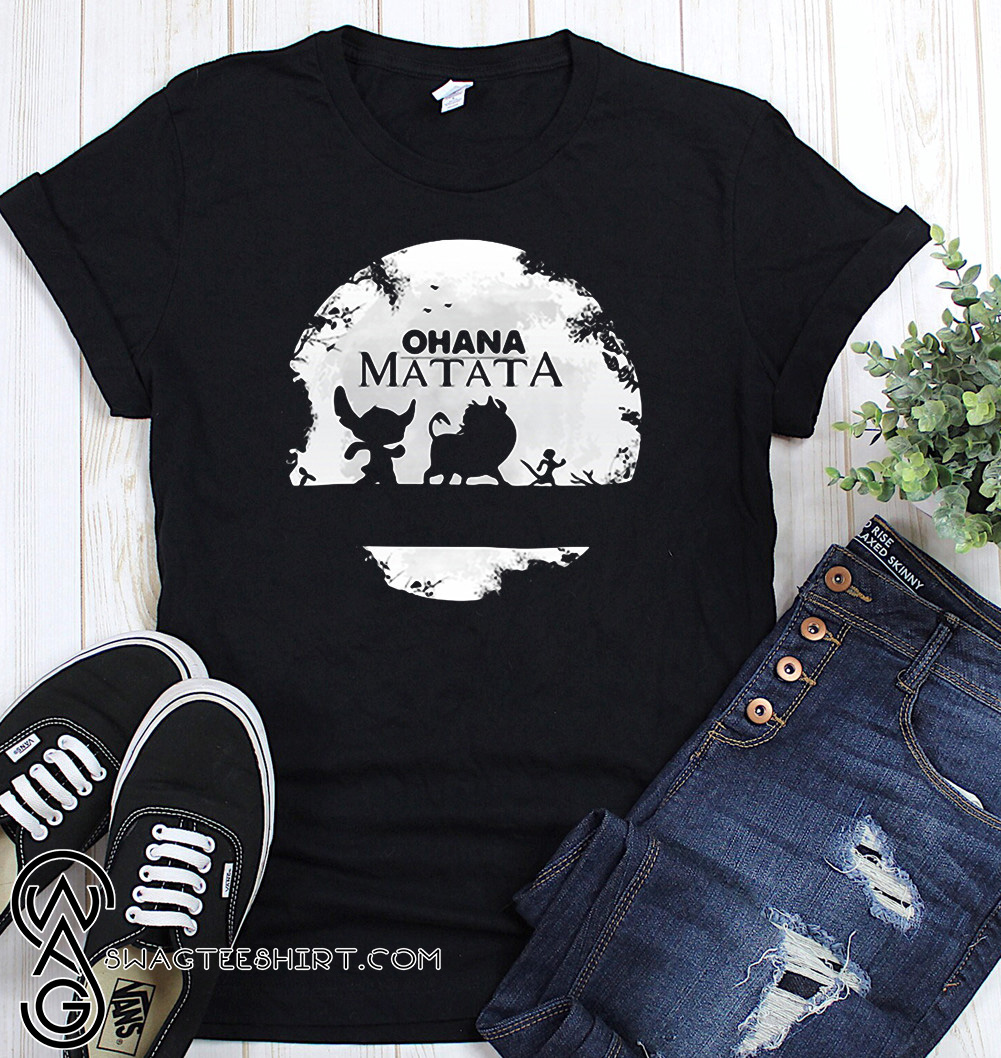 Buy the badass shirt: Ohana matata stitch timon and pumbaa the lion king sh...