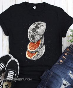 Orange moon lunar fruit by james ormiston shirt
