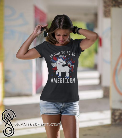 Proud to be an americorn 4th of july shirt