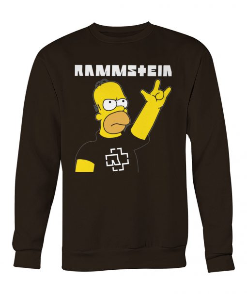 Rammstein homer simpson crew neck sweatshirt