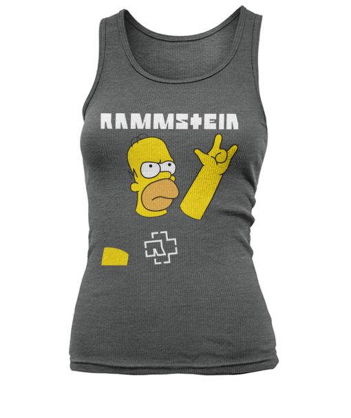 Rammstein homer simpson women's tank top