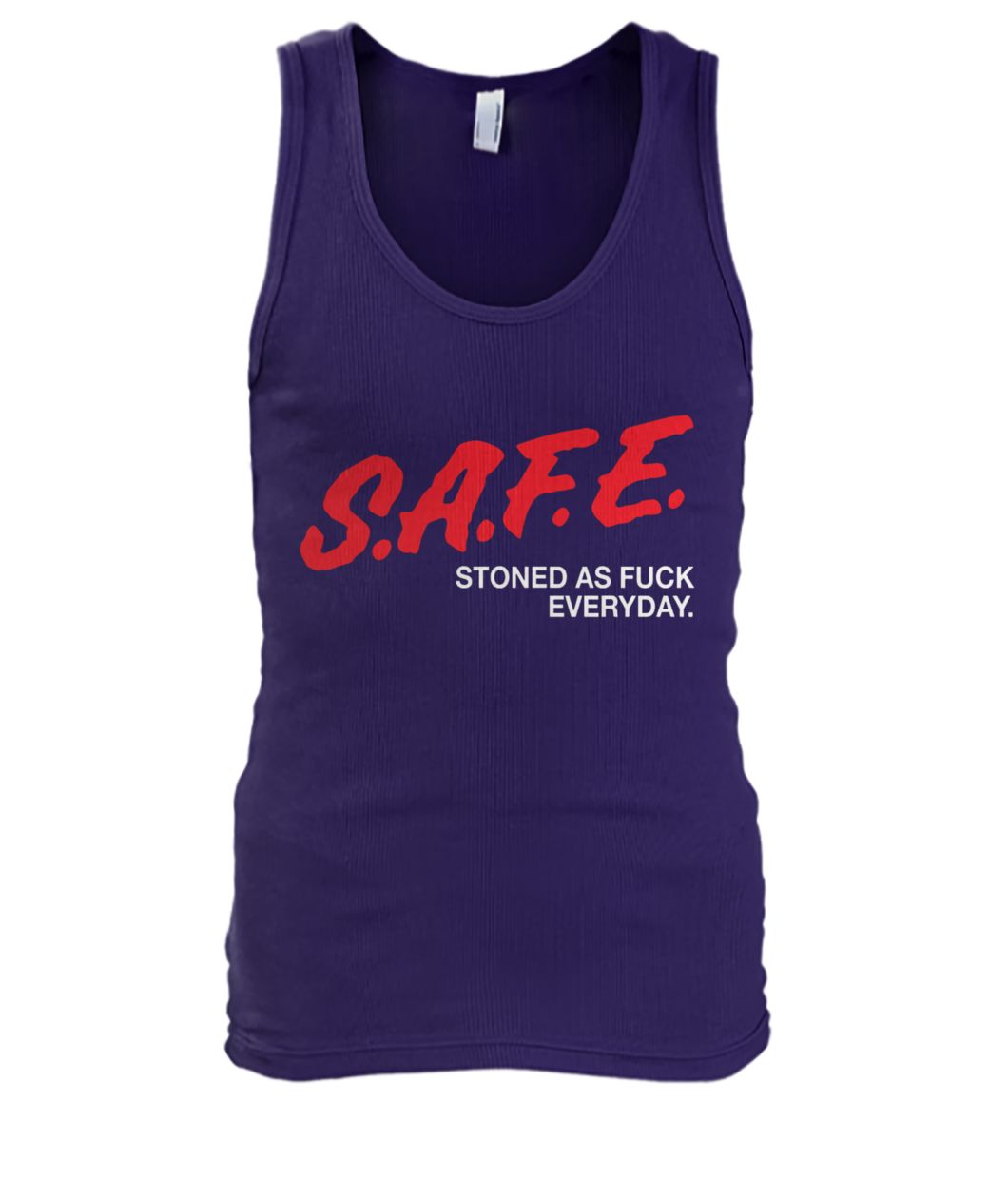 Safe stoned as fuck everyday men's tank top