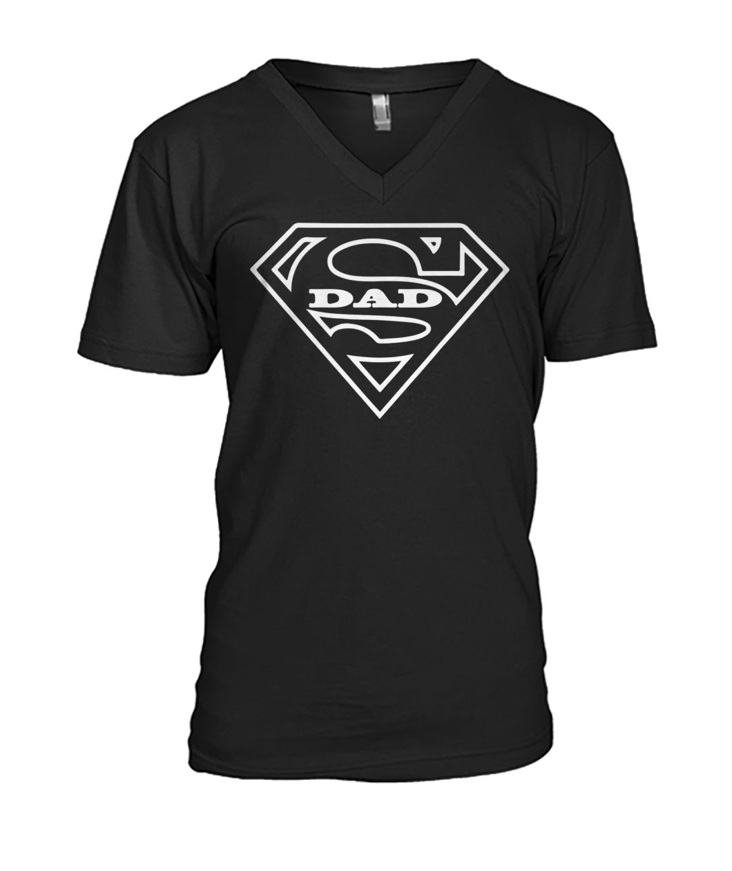 Super dad superman logo mens v-neck