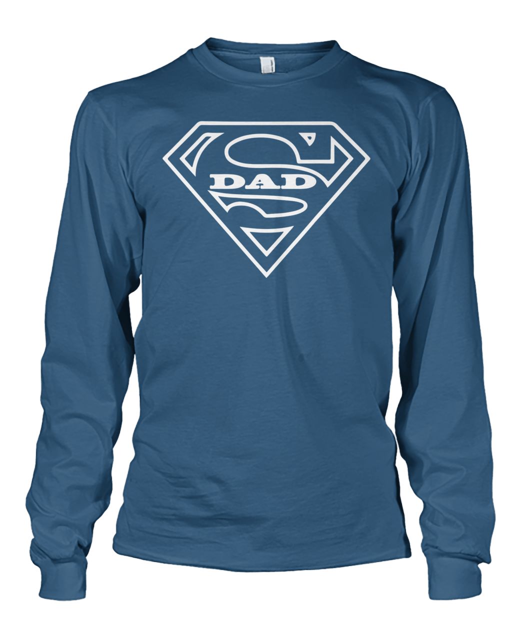 Super dad superman logo unisex long sleeve