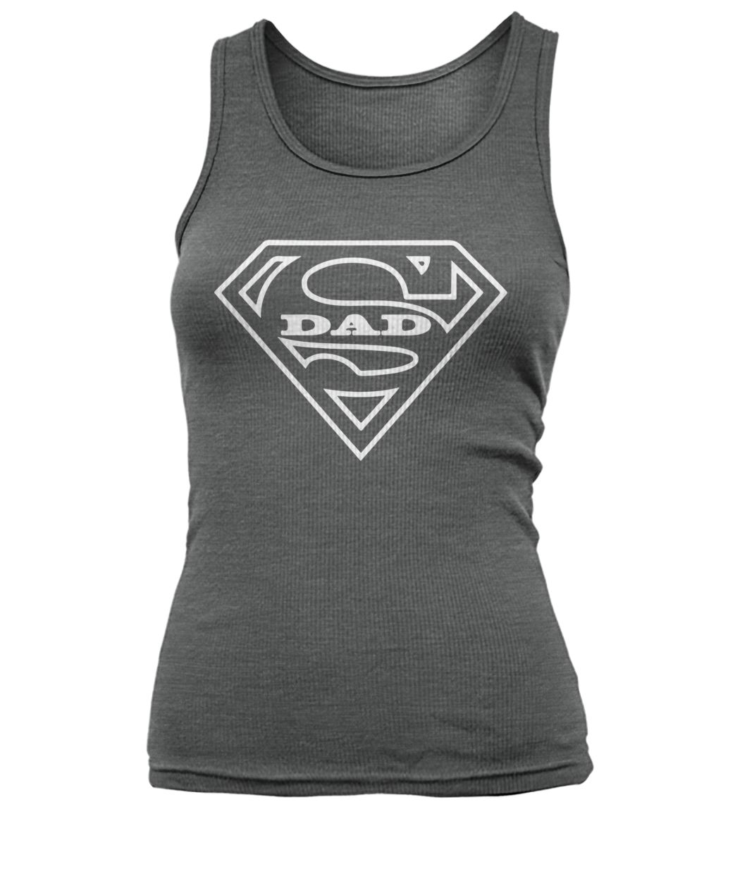 Super dad superman logo women's tank top