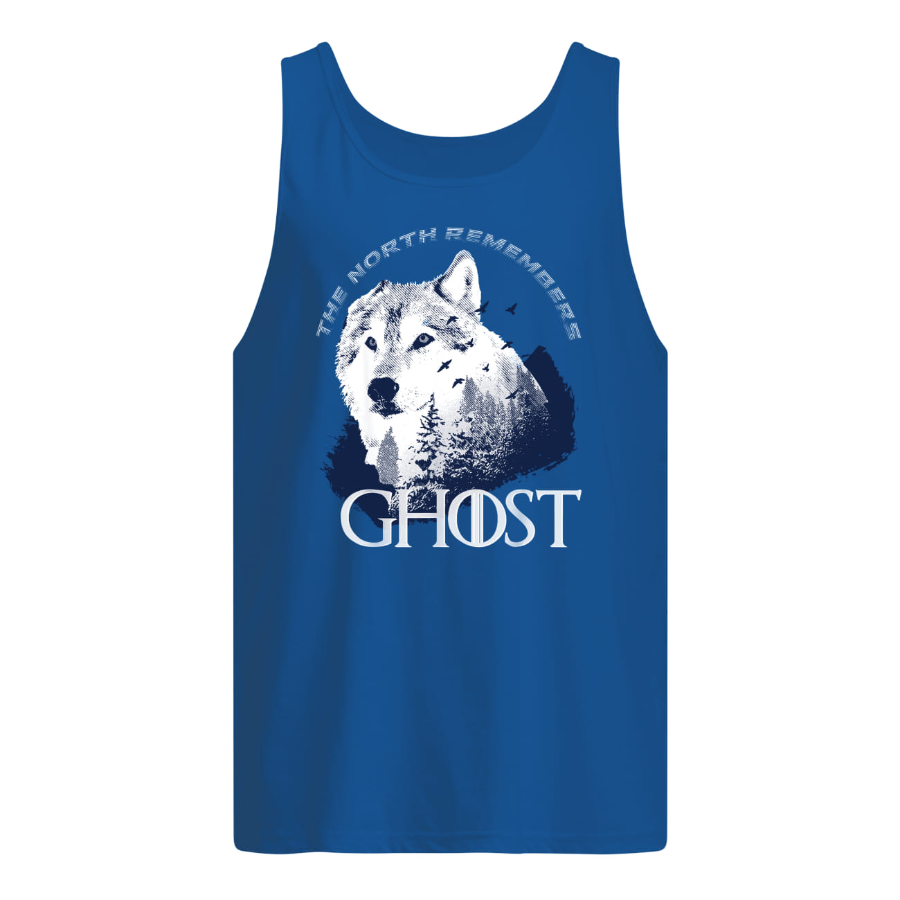 The north remember ghost game of thrones tank top