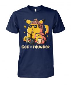 Thor style pikachu the god of thunder unisex cotton tee