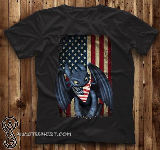 Toothless american flag 4th of july shirt