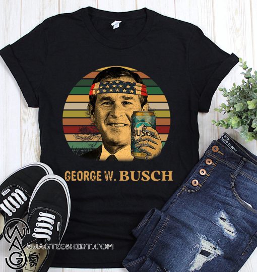 Vintage George W Busch light independence day shirt