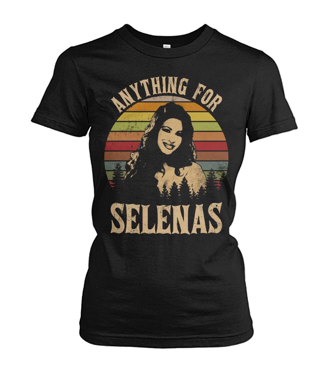 Vintage anything for selenas women's crew tee