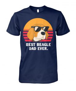 Vintage best beagle dad ever unisex cotton tee