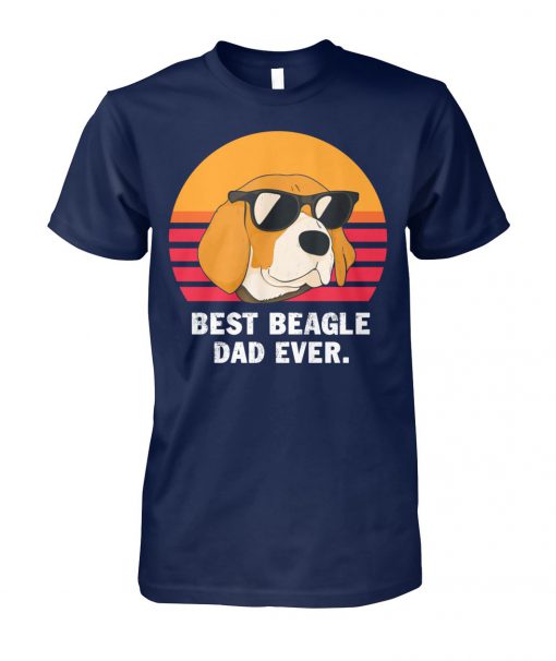 Vintage best beagle dad ever unisex cotton tee