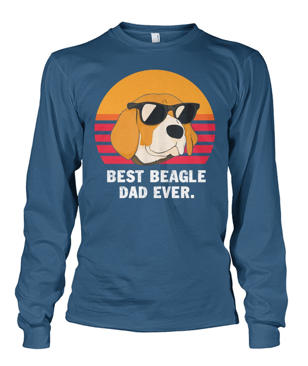 Vintage best beagle dad ever unisex long sleeve