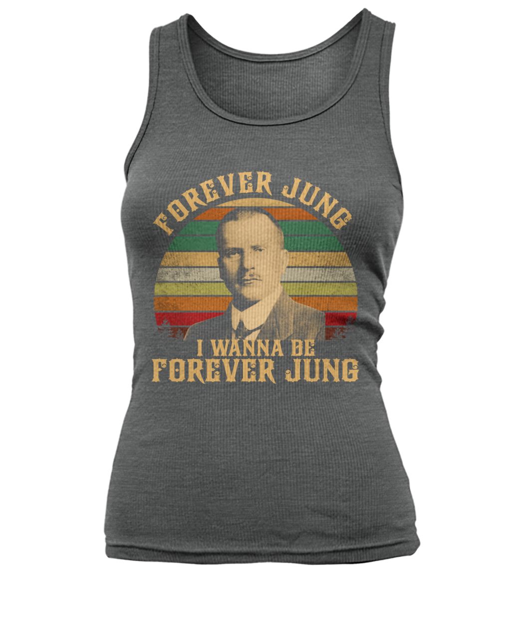 Vintage forever jung I wanna be forever jung women's tank top