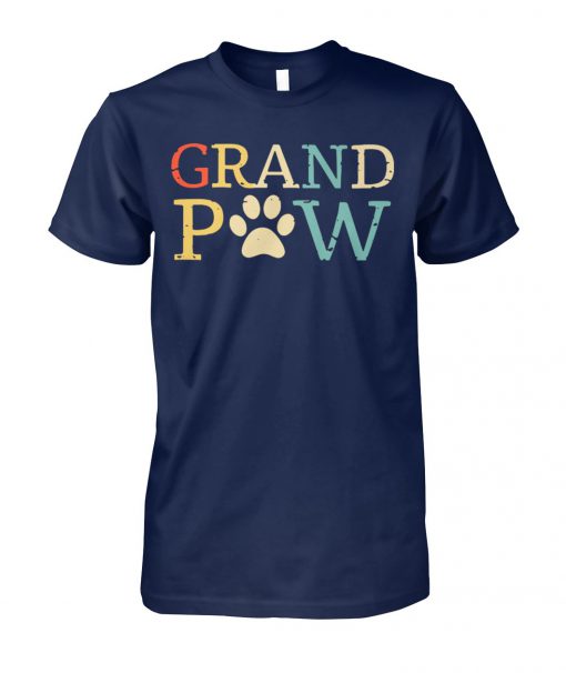 Vintage grand paw dog lover unisex cotton tee