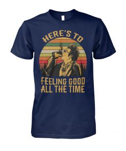 Vintage krame here's to feeling good all the time seinfeld unisex cotton tee