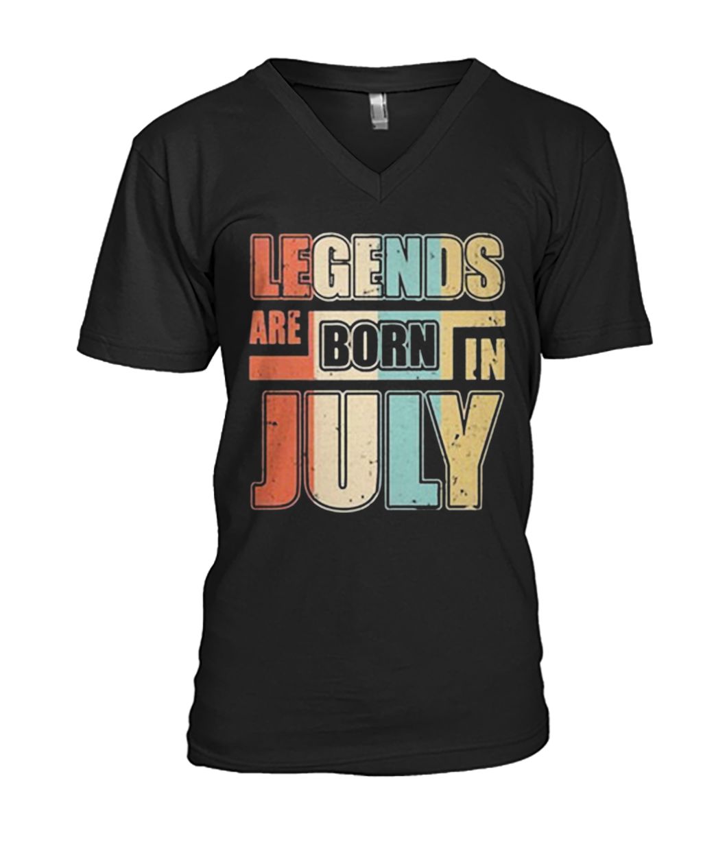 Vintage legends are born in july mens v-neck