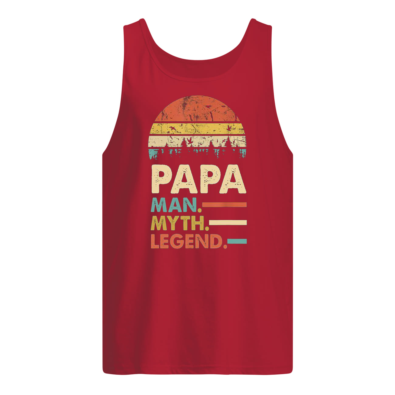 Vintage papa man myth legend tank top