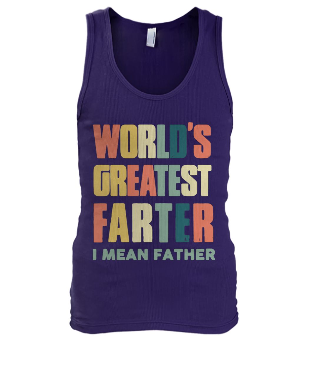 Vintage world's greatest farter I mean father men's tank top