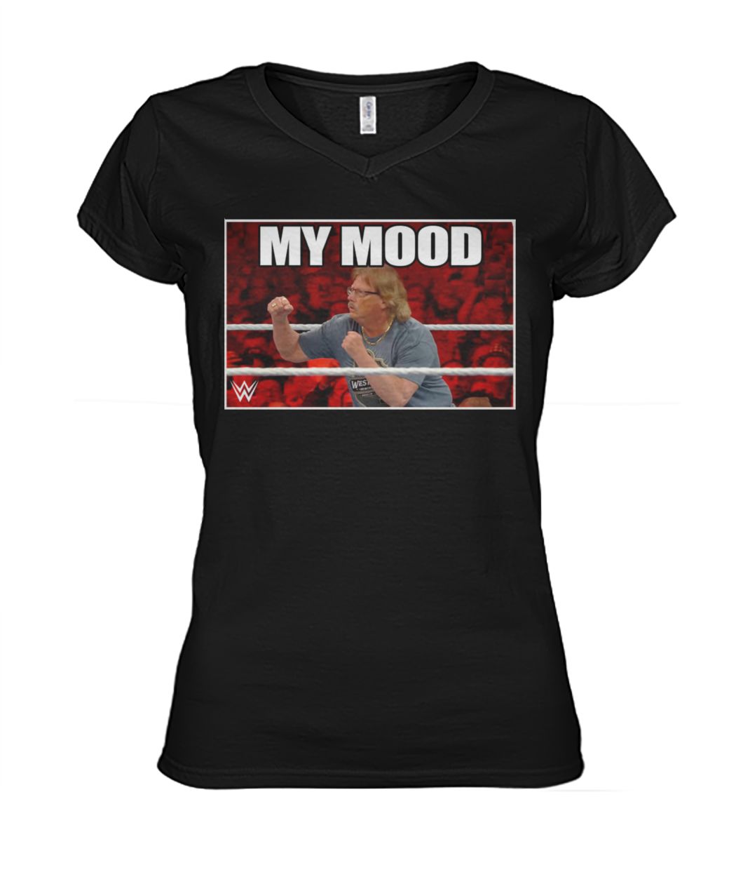 WWE the miz's dad my mood women's v-neck