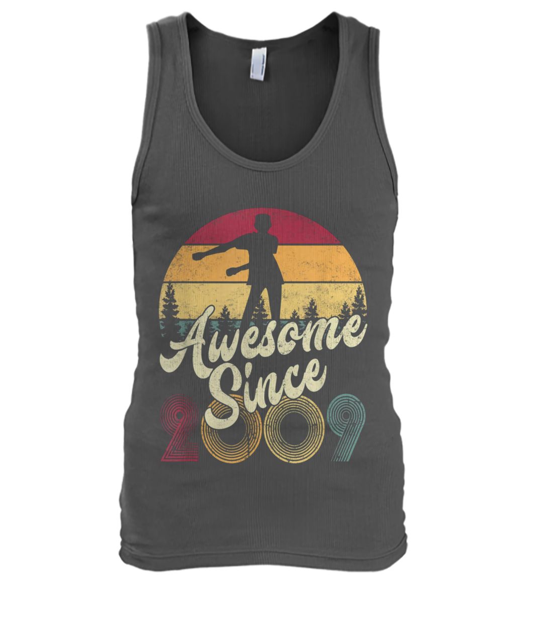 10th birthday awesome since 2009 floss like a boss men's tank top
