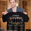 12 years of the twilight saga signatures thank you for the memories shirt