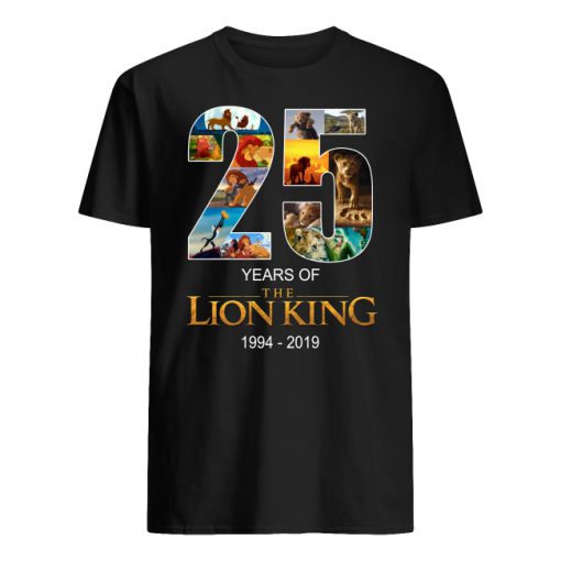 25 years of the lion king 1994-2019 men's shirt