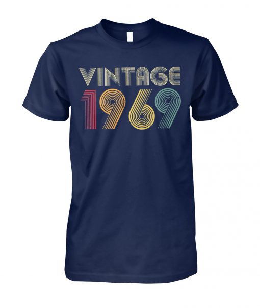 50th birthday vintage 1969 unisex cotton tee