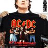 ACDC band 47 anniversary 1973-2020 signatures shirt